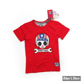 TEE-SHIRT - BOBBY BOLT - USA - ROUGE - TAILLE 8 ANS