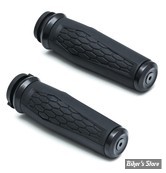 - POIGNEES KURYAKYN - HEX GRIPS - TIRAGE ELECTRONIQUE - NOIR SATIN - 5923