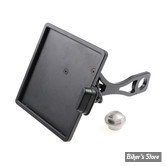 GERMANY - PLAQUE LATERALE CULT WERK - DYNA 2015/2017 - SIDE MOUNT LICENSE PLATE BRACKET / SLIDE IN - FORMAT : 180MM X 200MM - NOIR - HD-DYN014-D-F