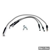 - DURITE DE FREIN AVANT - FLSTN/C 15/17 / FLS 15/17 ABS - LONGUEUR : +000 - OEM 41800320 / 41800305  - GOODRIDGE - INOX - HD0214-3FC-CL