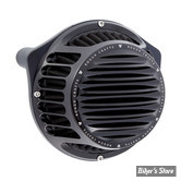 - FILTRE A AIR -  ROUGH CRAFTS - SPORTSTER 91UP - ROUND FINNED AIR CLEANER ASSEMBLY - NOIR