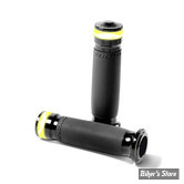 - POIGNEES - PERFORMANCE MACHINE  CONTOUR VISION LED TURN SIGNAL GRIPS - TIRAGE ELECTRONIQUE - NOIR ANODISÉ - 0063-2100M-B
