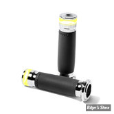 - POIGNEES - PERFORMANCE MACHINE  CONTOUR VISION LED TURN SIGNAL GRIPS - TIRAGE ELECTRONIQUE - CHROME