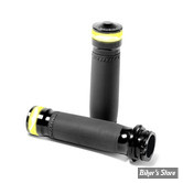 POIGNEES - PERFORMANCE MACHINE - 82UP / CABLE - CONTOUR VISION LED TURN SIGNAL GRIPS - NOIR - 0063-2101M-B