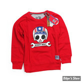 SWEAT-SHIRT - BOBBY BOLT - USA - ROUGE - TAILLE 8 ANS