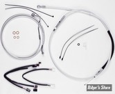 + 15" / +17" - KIT CABLES ET DURITE DE FREIN DE GUIDON RALLONGES - TOURING FLTRX/S / FLTRU 21/23  - MAGNUM DESIGNER SERIE - STERLING CHROMITE II - 387982