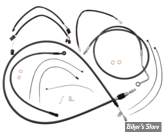 + 15" / +17" - KIT CABLES ET DURITE DE FREIN DE GUIDON RALLONGES - TOURING FLTRX/S / FLTRU 21up  - MAGNUM DESIGNER SERIE - BLACK PEARL - 4871142