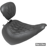 SELLE SOLO - SOFTAIL FLFB / FLFBS 18up  - MUSTANG - WIDE TRIPPER - NOIR / DIAMOND - AVEC DOSSIER - 83025