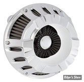 FILTRE A AIR - A.NESS - MILWAUKEE EIGHT 2023UP - INVERTED SERIES AIR CLEANER - DEEP CUT - FINITION : CHROME - 600-228