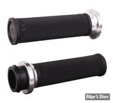 POIGNEES - INDIAN TBW 2018UP - ODI - Lock-On Ruffian Street Grips for Indian - 1" - NOIR / ARGENT - V30ITWB-S