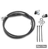 DURITE DE FREIN AVANT - DYNA 95/99 / FXR 88/94 XLH1200 88/03 - LONGUEUR : +2 " (112CM / 44") - OEM 45202-97 / B - INOX / NOIR - 640113-2BLK