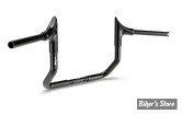 GUIDON - HAUTEUR : 30.40CM / 12" - ZARD - BULL HANDLEBAR - 32MM / 1"1/4 - FLHX / FLHT 2006/2026 - NOIR BRILLANT - ZHD117F100-BL