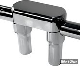 - RISERS DRAG SPECIALTIES - KIT DE PONTET DE GUIDON  - BIG BUFFALO - 38.00 MM / 1" 1/2 - DROIT - HAUTEUR :100.00 MM / 4" - CHROME