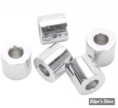 ENTRETOISE - ALESAGE INTERNE : 1/4" - DIAMETRE EXTERNE : 14MM - LONGUEUR : 12.70MM - CHROME - LE PAQUET DE 5 PIECES