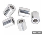 ENTRETOISE - ALESAGE INTERNE : 1/4" - DIAMETRE EXTERNE : 14MM - LONGUEUR : 15.90MM - CHROME - LE PAQUET DE 5 PIECES