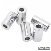 ENTRETOISE - ALESAGE INTERNE : 1/4" - DIAMETRE EXTERNE : 14MM - LONGUEUR : 25.40MM - CHROME - LE PAQUET DE 5 PIECES