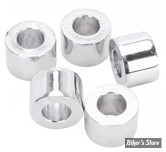 Entretoise - ALESAGE INTERNE : 3/8" - DIAMETRE EXTERNE : 19MM - LONGUEUR : 12.70 mm - CHROME - LE PAQUET DE 5 PIECES