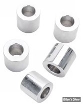 Entretoise - ALESAGE INTERNE : 7/16" - DIAMETRE EXTERNE : 20MM - LONGUEUR : 19.00mm - CHROME - LE PAQUET DE 5 PIECES