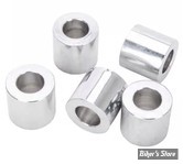 Entretoise - ALESAGE INTERNE : 7/16" - DIAMETRE EXTERNE : 20MM - LONGUEUR : 22.20mm - CHROME - LE PAQUET DE 5 PIECES