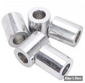 Entretoise - ALESAGE INTERNE : 7/16" - DIAMETRE EXTERNE : 20MM - LONGUEUR : 25.40mm - CHROME - LE PAQUET DE 5 PIECES