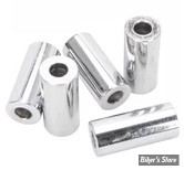 ENTRETOISE - ALESAGE INTERNE : 1/4" - DIAMETRE EXTERNE : 14MM - LONGUEUR : 31.75MM - CHROME - LE PAQUET DE 5 PIECES