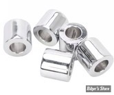 Entretoise - ALESAGE INTERNE : 1/2" - DIAMETRE EXTERNE : 23.80MM - LONGUEUR : 22.00mm - CHROME - LE PAQUET DE 5 PIECES