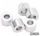 ENTRETOISE - ALESAGE INTERNE : 1/4" - DIAMETRE EXTERNE : 14MM - LONGUEUR :  9.50MM - CHROME - LE PAQUET DE 5 PIECES