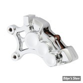 ETRIER AVANT ARLEN NESS - 6 PISTON DIFFERENTIAL BORE CALIPER - DISQUE DE 14" - CHROME - COTE GAUCHE - 02-210