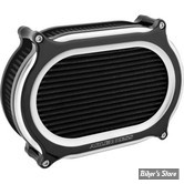 FILTRE A AIR - A.NESS - MILWAUKEE EIGHT 2023UP -  Stage II Oval Upgrade air cleaner kit - FINITION : NOIR CONTRAST - 600-208
