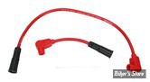 FILS DE BOUGIES -  SOFTAIL 00/17 / DYNA 99/17 - TAYLOR / SUMAX - 8.2MM THUNDERVOLT SPARK PLUG WIRE SET - ROUGE  - 60231