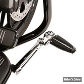 X - BARRE / REPOSES PIEDS AUTOROUTE ADDITIONNELS - CIRO - TOURING 09 - FLOORBOARD ADJUSTABLE HIGHWAY PEG MOUNT - 4" / 10CM - NOIR / CHROME - 60101