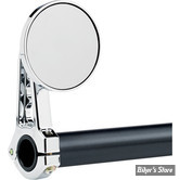 Ø GUIDON : 22MM / 7/8" OU 25,40MM / 1" - RETROVISEUR DE GUIDON - JOKER MACHINE - SWIVEL - 2" 1/4 - CHROME