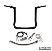 Kit de montage EZ Install GUIDON / CABLAGE - FAT BAGGERS INC - FLAT TOP 38MM / 1"1/2 - FLHT / FLHTC / FLHX 14/20 - HAUTEUR : 40.50 CM - NOIR