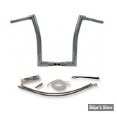 Kit de montage EZ Install GUIDON / CABLAGE - FAT BAGGERS INC - FLAT TOP 38MM / 1"1/2 - FLTRX/S / FLTRU 15/20 - HAUTEUR : 40.50 CM - CHROME