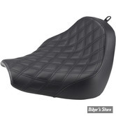 SELLE SOLO - SOFTAIL FXBR/S 18UP - SADDLEMEN - Renegade Lattice Stitch Solo Seat - NOIR - 818-31-002LS