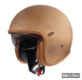 CASQUE JET  - PREMIER HELMETS - VINTAGE PLATINUM ED. BOS BM - MARRON - TAILLE S