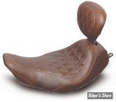 SELLE MUSTANG - WIDE TRIPPER - ROAD KING 97/07 ET FLHX 06/07 - DIAMOND - DOSSIER REGLABLE - MARRON - 14" - 79696