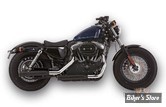 SILENCIEUX FALCON CUSTOM PARTS - SPORTSTER 06/13 - DOUBLE GROOVE - NOIR