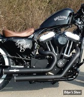 - ECHAPPEMENT HOMOLOGUE - SPORTSTER 04/16 - BSL - Top Chopp Staggered Exhaust System - NOIR - BSL 600911/I/SM