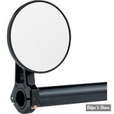 Ø GUIDON : 22MM / 7/8" OU 25,40MM / 1" - RETROVISEUR DE GUIDON - JOKER MACHINE - SWIVEL - 3" 1/4 - NOIR