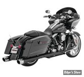 ECHAPPEMENT - FREEDOM PERFORMANCE - TRUE DUAL - COMBAT - TOURING MILWAUKEE EIGHT 17UP - NOIR / EMBOUTS : CHROME - HD00629