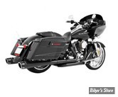 ECHAPPEMENT - FREEDOM PERFORMANCE - TRUE DUAL - COMBAT - TOURING MILWAUKEE EIGHT 17UP - NOIR / EMBOUTS : NOIR SCULPTE - HD00630