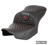 - SELLE SADDLEMEN - ROADSOFA™ HC - TOURING 2023UP - NOIR / COUTURES : ROUGE - 823-07-18904