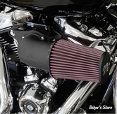 - FILTRE A AIR - K&N -  MILWAUKEE EIGHT TOURING 17UP / SOFTAIL 18UP - K&N AIRCHARGER PERFORMANCE AIR INTAKE KIT - NOIR WRINKLE - 63-1138