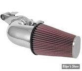 FILTRE A AIR - K&N -  MILWAUKEE EIGHT TOURING 17UP / SOFTAIL 18UP - K&N AIRCHARGER PERFORMANCE AIR INTAKE KIT - POLI - 63-1138C
