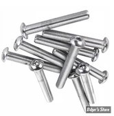 VIS TETE BOMBEE 3/8"-24 X 63.50MM / 2 1/2" - ALLEN - CHROME - LE PAQUET DE 10 PIECES