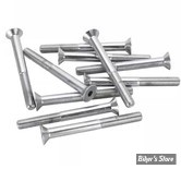VIS TETE FRAISEE 1/4-28 X 63.50MM / 2 1/2" - ALLEN - CHROME - LE PAQUET DE 10 PIECES