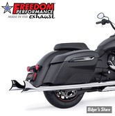 ECHAPPEMENT - FREEDOM PERFORMANCE - INDIAN CHALLENGER AVEC SACOCHES - SHARKTAIL TRUE DUALS - LONG - CHROME - IN89996