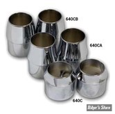 1" 3/4 - EMBOUTS D ECHAPPEMENTS - PAUGHCO - POUR TUBE DE 1 3/4" - TAPERED - CHROME - 640CB