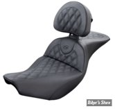 SELLE DUO - INDIAN 2014UP -  SADDLEMEN - Roadsofa™ Lattice Stitch LS SEAT -  AVEC DOSSIER - I14-07-182BR